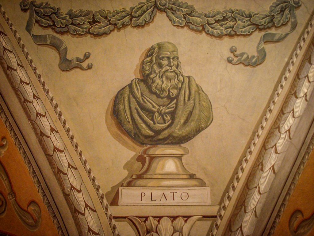 Wizerunek popiersia Platona w Bibliotece Uniwersytety Wileńskiego