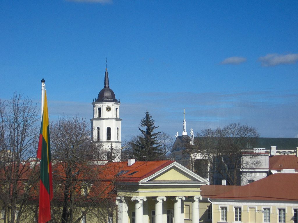 Pałac Prezydencki w Wilnie - widok z balkonu