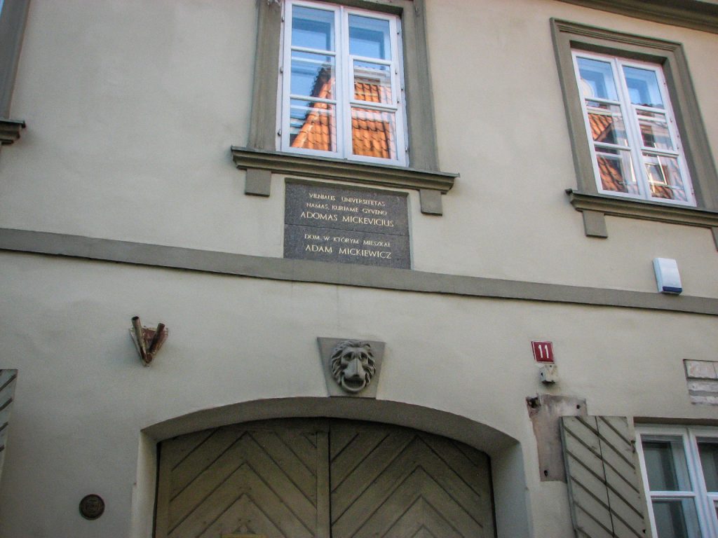 Adam Mickiewicz muzeum w Wilnie